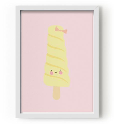 Plakat til barnerom, flamingo, med teksten: love you the moon and ...