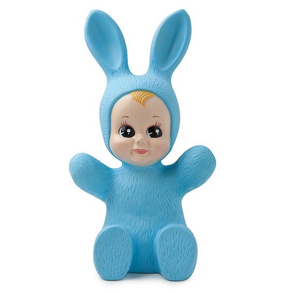 Baby bunny lampe goddnight light, blå